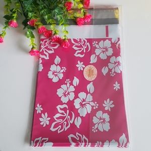 25 pcs Small Flowers Poly Mailers 6"x9" inch